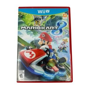 Mario Kart 8 Nintendo Wii U Video Game Original Red Case Racing E Rating 2014